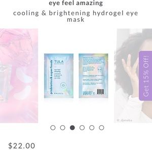 Tula hydrogel eye feel amazing BNIB 4 pairs FGWP